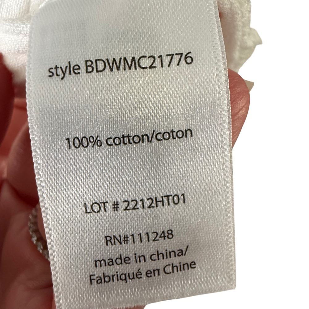 Barefoot Dreams Malibu Collection Crinkle Cotton V-Neck Caftan Dress Size L - Picture 7 of 10
